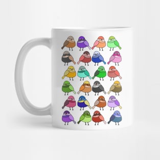 Cute and Colorful Tropical Bird Pattern Mug